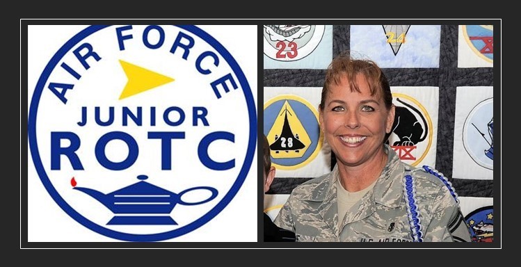 AFJROTC patch with new instrucotr