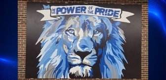 Blue Lion Mural