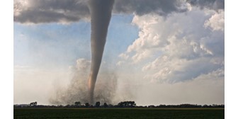 Tornado on the ground