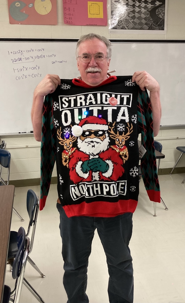 John Denny with his sweater