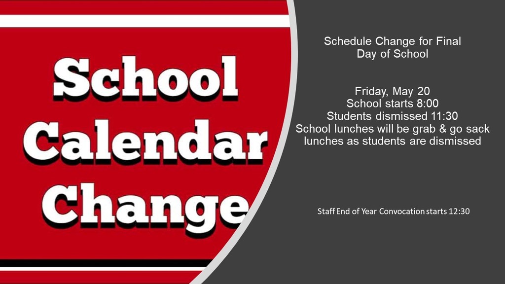 Schedule change final day