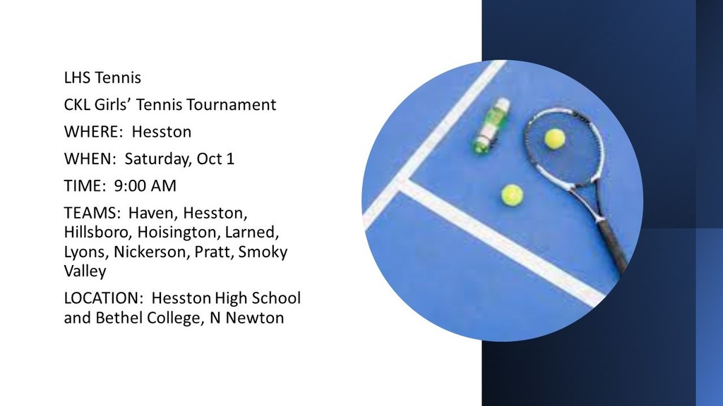 CKL Tennis Tournament Hesston
