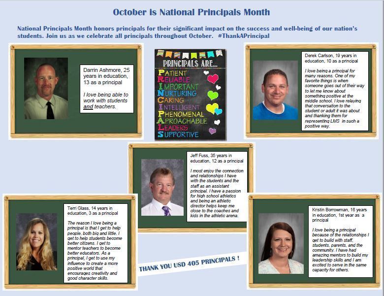 National Principals Month Collage