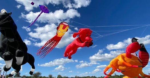 huge kites flying