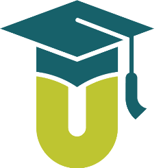 "U" with graduation hat