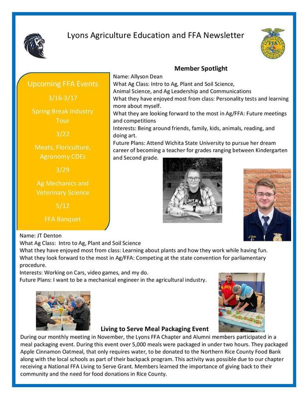 FFA Winter Newsletter Page 1 ADA Viewable link above