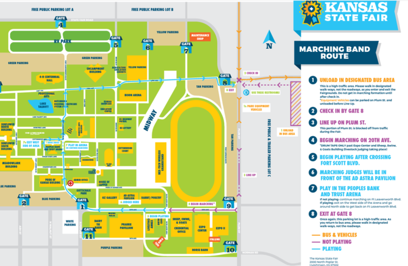 Map of the state fair grounds